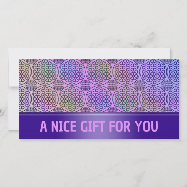 FLORES DE LA VIDA - grunge patrón 3 (Anverso)