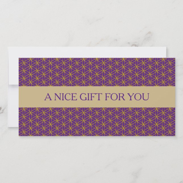 FLORES DE LA VIDA - Patrón de estilo oro (Anverso)