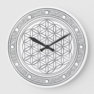 FLORES DE LA VIDA - plata - cara de reloj anillos
