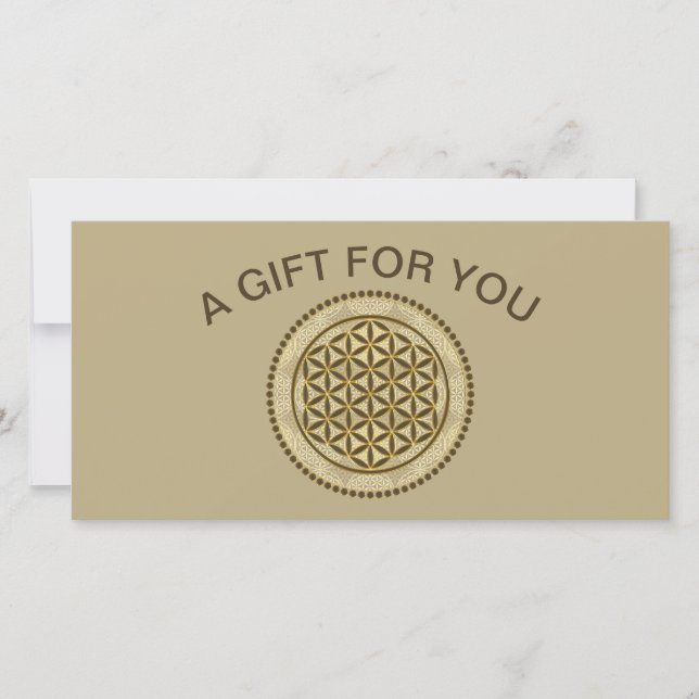 FLORES DE LA VIDA - Símbolo de geometría sagrada A (Anverso)