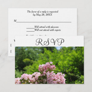Flores de laurel de montaña rosada RSVP