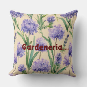 "Flores de lavanda: Cojín decorativo inspirado en