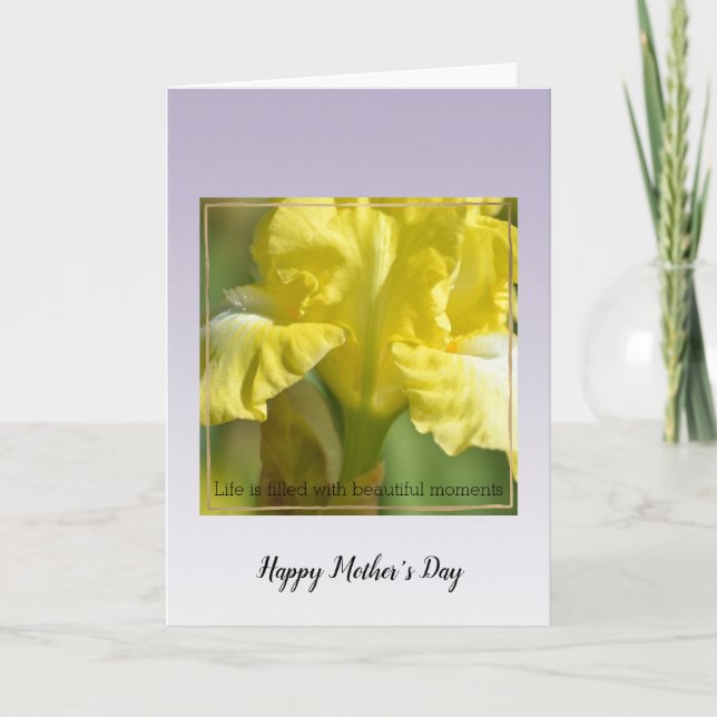 Flores de lavanda morada Tarjeta de momentos hermo (Anverso)