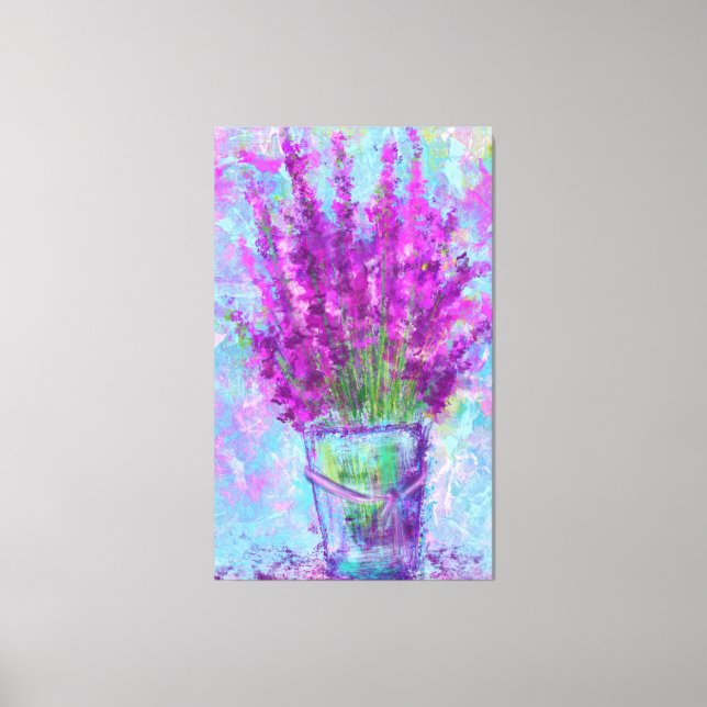 Flores de lavanda - Primavera - Pintura de arte ab (Anverso)