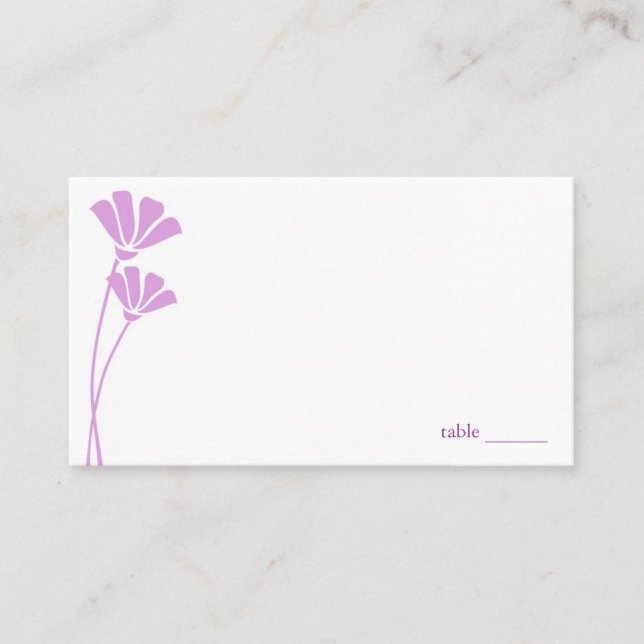 Flores de lavanda, tarjetas de plaza (Anverso)