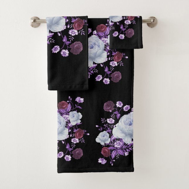 FLORES DE LILA, FONDO NEGRO (In situ)