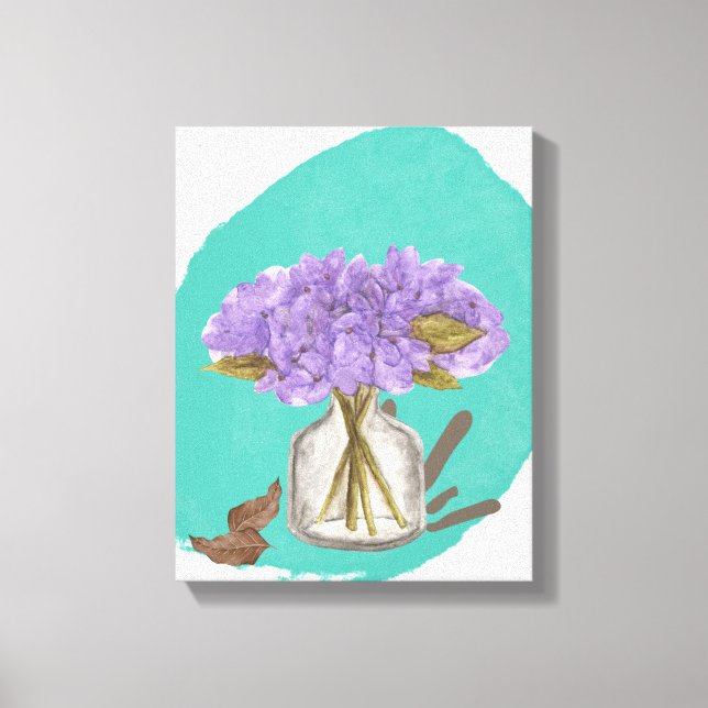 flores de lilac - arte de pared floral - 11x14 pul (Anverso)