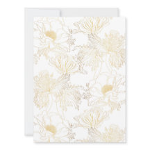 Flores de línea dorada anemónicas.