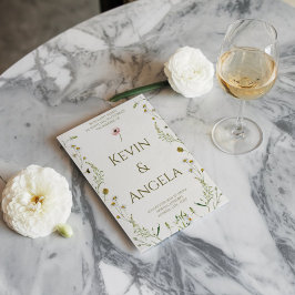 Flores de lujo: Invitación a la boda de Moda flora