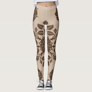 Flores de Mandala Leggings de ornamentos