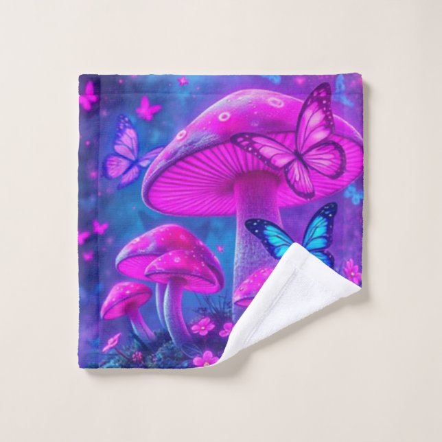 Flores de mariposas hongos-Fiarycore (Toallita)