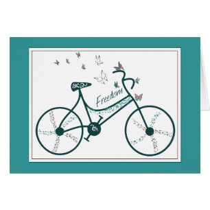 Flores de mariposas y fans delicadas de la bici de