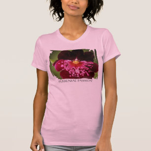 Flores De Matrimonio Púrpura T Tela Camisetas