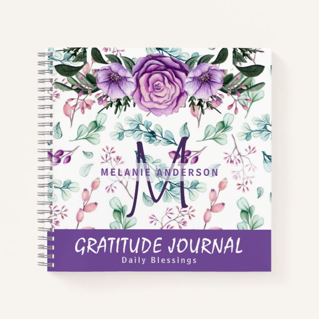 Flores de Menta Morada  Diario de Bendiciones de G (Anverso)