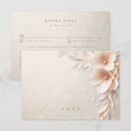 Flores de mimbre boda opciones de comida RSVP