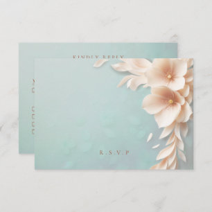 Flores de mimbre boda opciones de comida RSVP