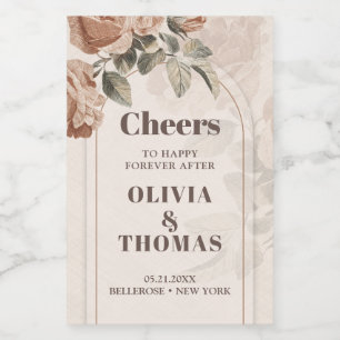 Flores de moda Terracotta sage tonos marrones arco