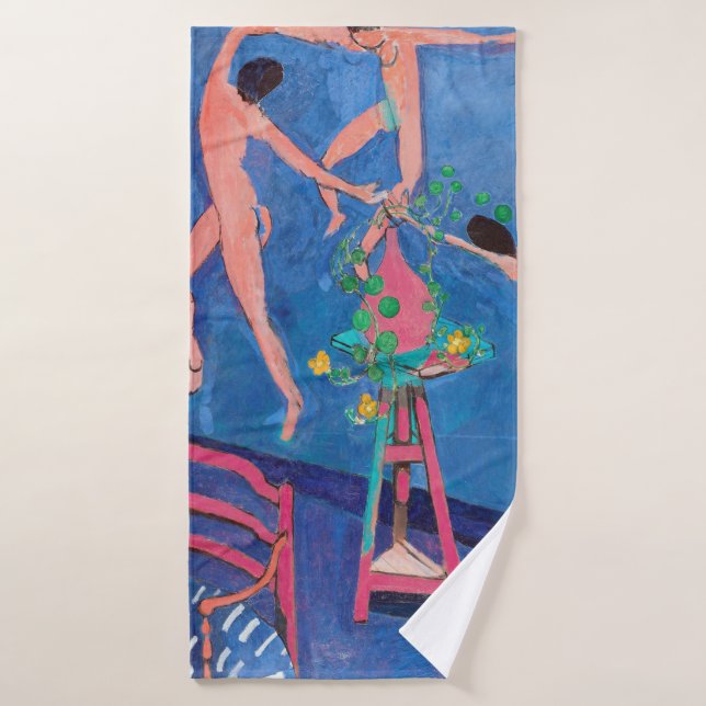 Flores de nasturcio en el taller, Matisse (Toalla de baño)
