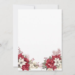 flores de navidad con espacio vacío