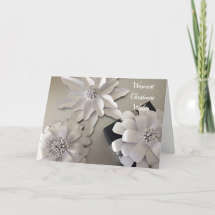 Flores de Navidad Polvorientas de Plata