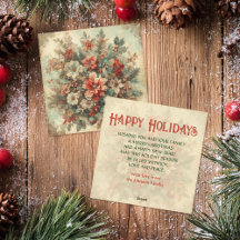 Flores de Navidad Vintage elegantes