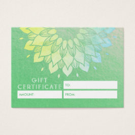 Flores de oro de Mandala en los estudios de YOGA