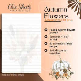 Flores de Otoño Notas Adhesivas 3M Post-it®