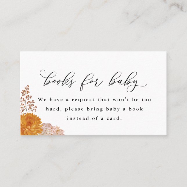 Flores de otoño traen una tarjeta de gabinete para (Anverso)