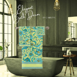 Flores de pájaros azules, amarillos, beige