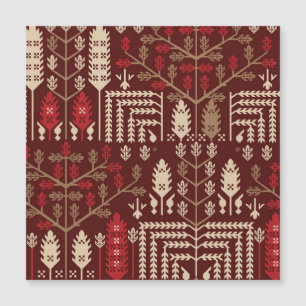 Flores de pájaros Patrón azul oscuro