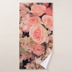 Flores de pared textura retro - filtro de efecto d