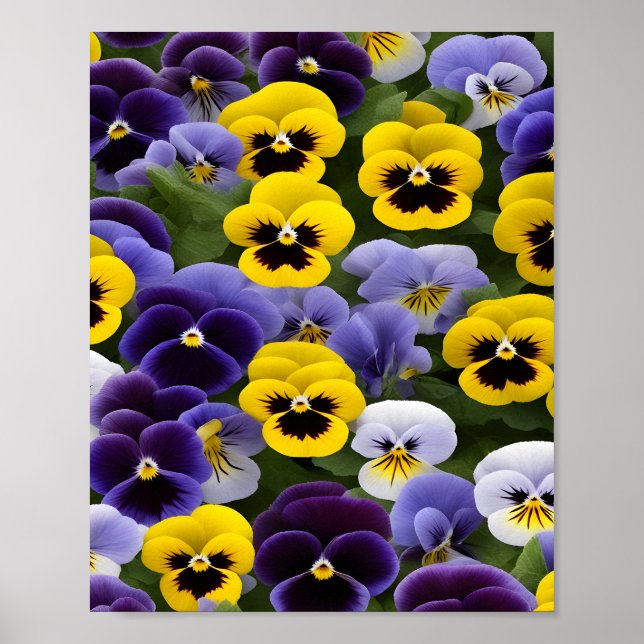 Flores de paro Patrones de arte digital (Frente)