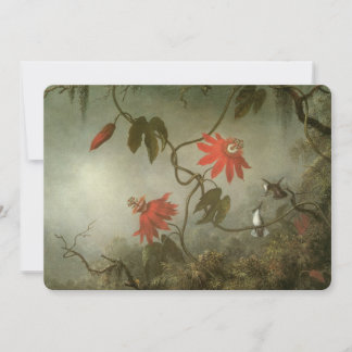 Flores de pasión y colibríes por Martin J Heade