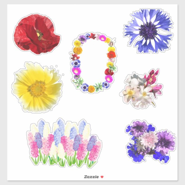 Flores de pegatinas de Simvol (Hoja)