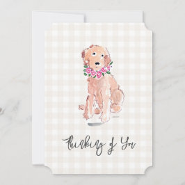 Flores de perro acuarela pensando en You Gingham
