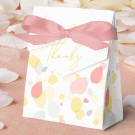 Flores de pétalo de confetti gracias caja de favor
