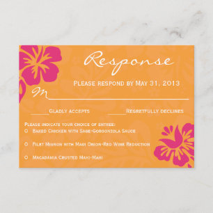 Flores de playa RSVP - Naranja y Fuschia