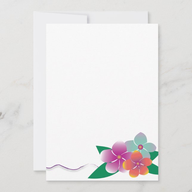 Flores de Plumeria (Anverso)