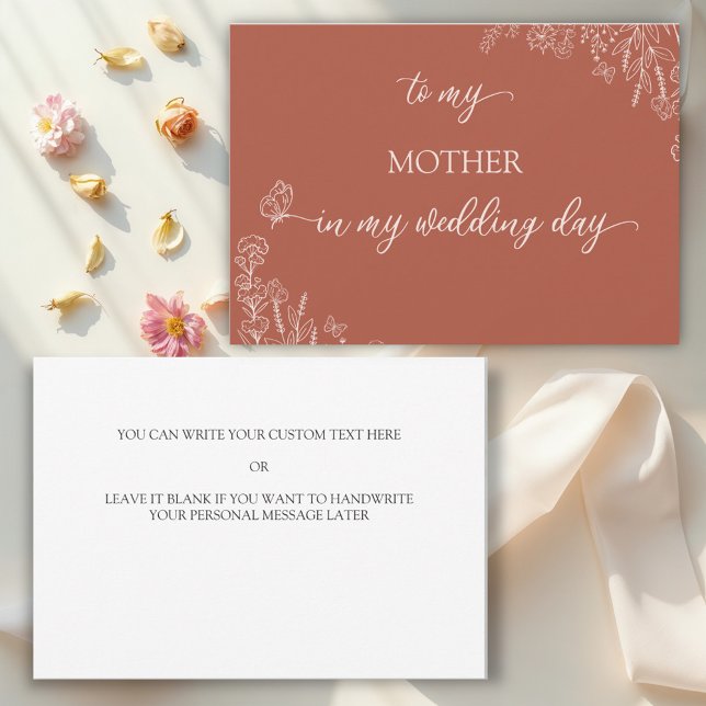 Flores de pradera a mi madre tarjeta de agradecimi (Subido por el creador)