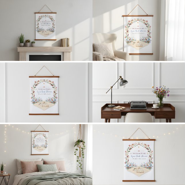 Flores de prado pastel en tapiz (Pastel Meadow Flowers Tapestry)