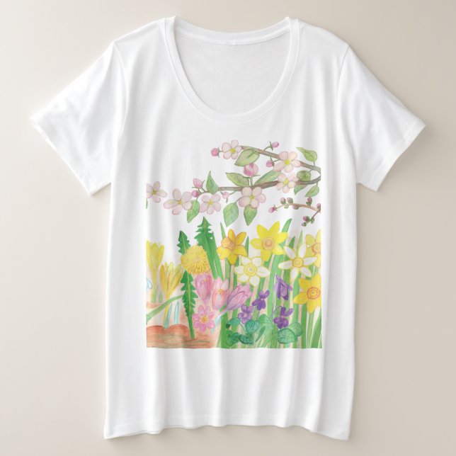 Flores de primavera (Anverso del diseño)