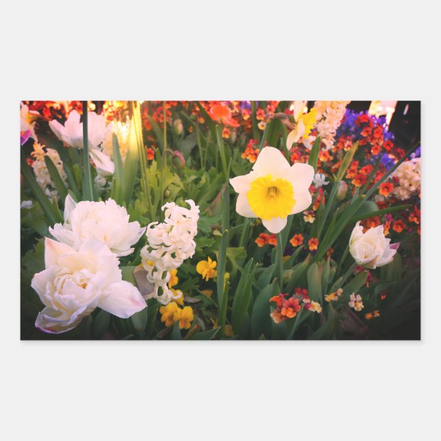 Flores de primavera #1-1 Pegatinas (Anverso)