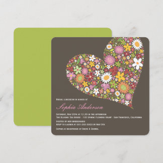 Flores de primavera amor amor novia invitación a d