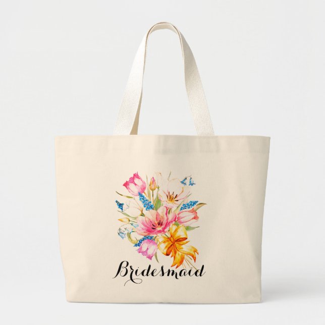 Flores de primavera bolsa de engranajes de la dama (Frente)