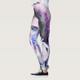 Flores de primavera chica Leggings