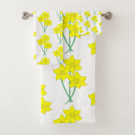 Flores de primavera de Daffodils amarillos Bunch F