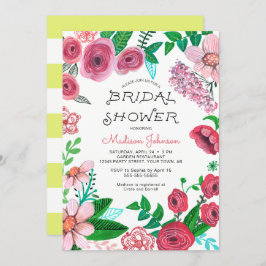 Flores de primavera | Ducha de novia | Invitación