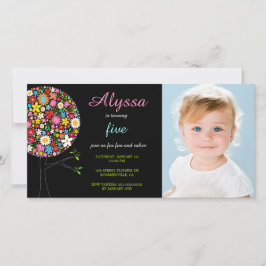 Flores de primavera extravagantes Chica fotográfic