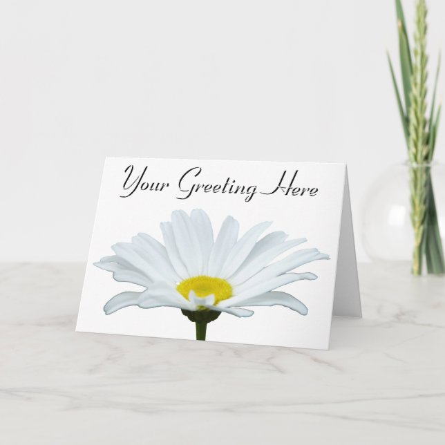 Flores de primavera Flores Tarjeta de Pascua en bl (Anverso)