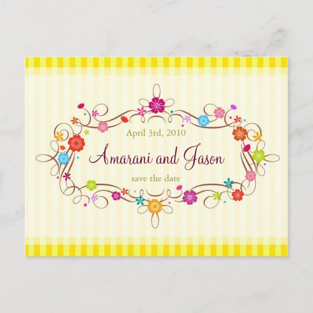 Flores de primavera Guardar la tarjeta postal de f (Anverso)